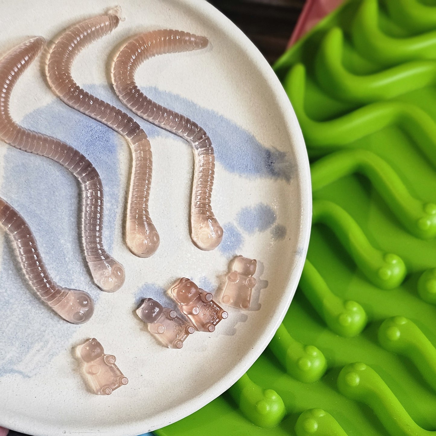 Silikonová forma na gumové hadíky s pipetou