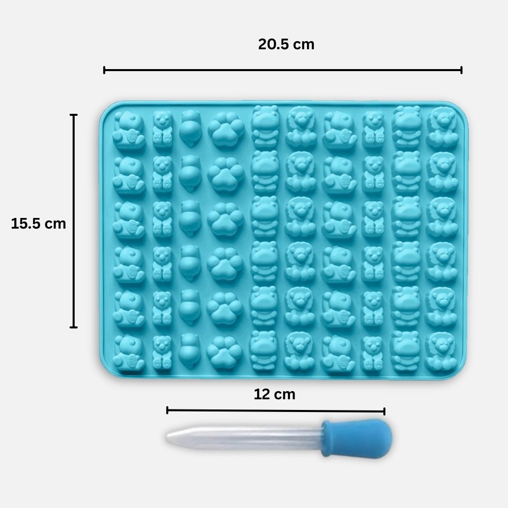 Forma na cukríky s pipetou - Zvieratká