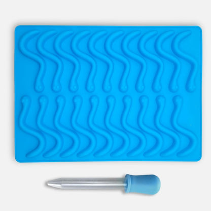 Silikonová forma na gumové hadíky s pipetou