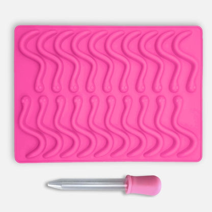 Silikonová forma na gumové hadíky s pipetou