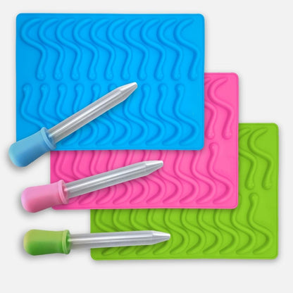 Silikonová forma na gumové hadíky s pipetou