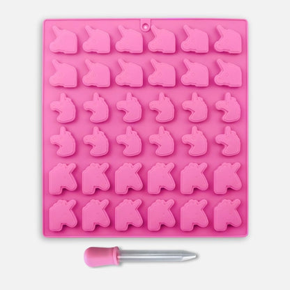 Forma na cukríky s pipetou - Jednorožce