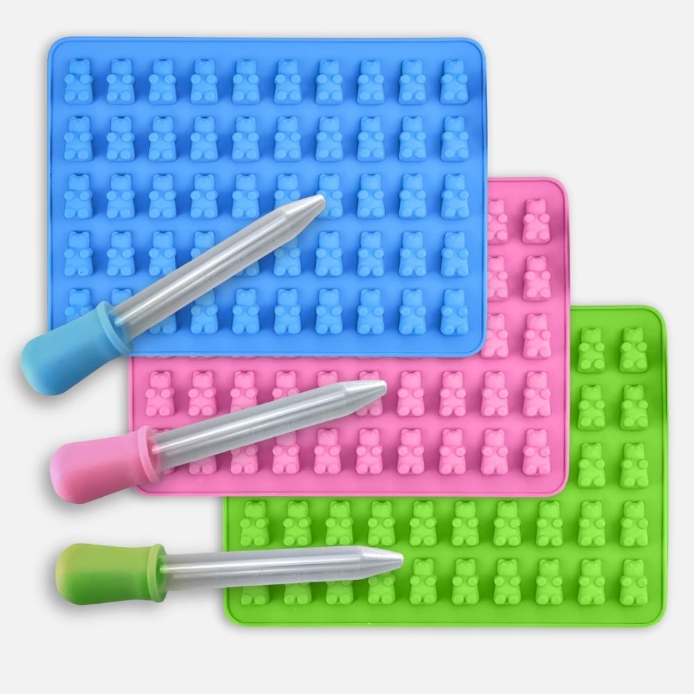 Silikonová forma na gumové medvídky s pipetou